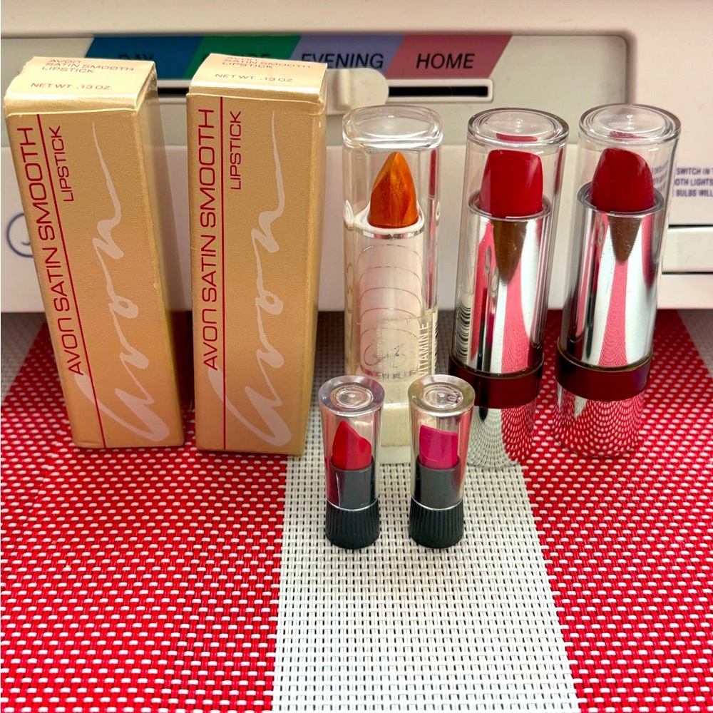 Avon Satin Smooth Lipstick Set Vintage Bundle Discontinued